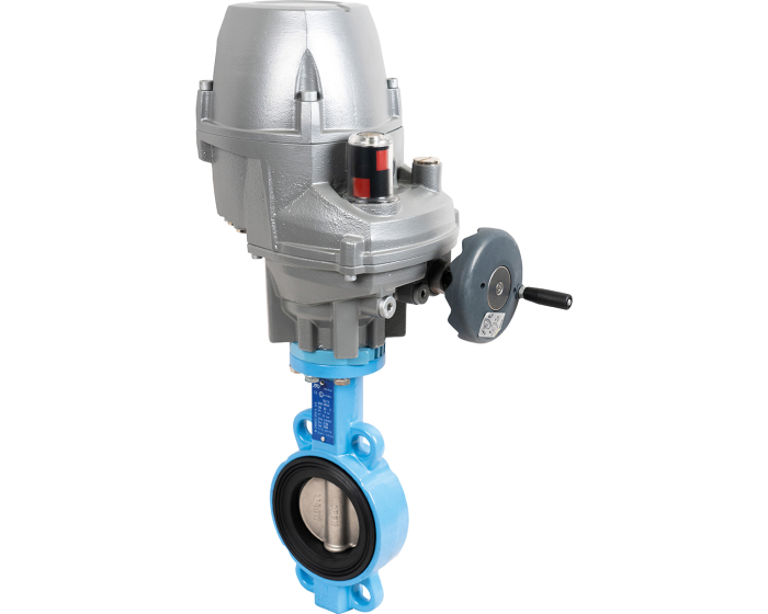 Ductile iron butterfly valve 1150LT10 + PFQ electric actuator DN50
